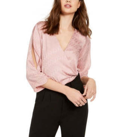 Amy Byer Juniors Wrap Front Top - Size: Juniors, Color: [Insert Color] - Picture 1 of 1